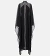 Taller Marmo Parthenon Swarovski-embellished Kaftan In Black