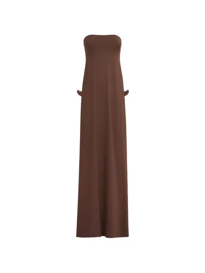 Taller Marmo Penelope Ring-detail Bikini Top And Slip Set In Brown