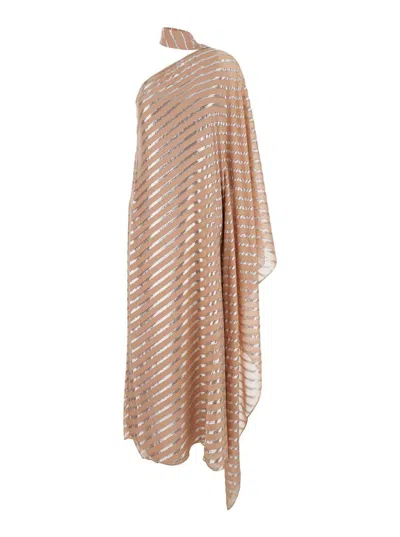 Taller Marmo Petra Dress Blush-silver In Neutral