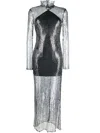Taller Marmo Silver Sequin-embellished Maxi Dress In Silver