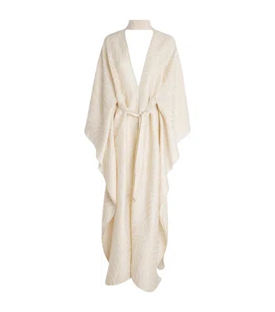 Taller Marmo Printed Ooo Kaftan Dress In Neutral