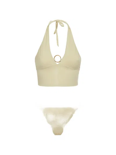 Taller Marmo Ring-detail Bikini Set (set Of Two) In Neutral