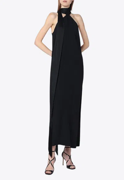 Taller Marmo Kempner Midi Dress In Black