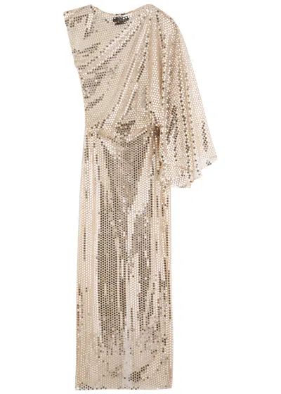 black lace evening dress Taller Marmo Sza Silk Maxi Dress – Borrowed From main image 0