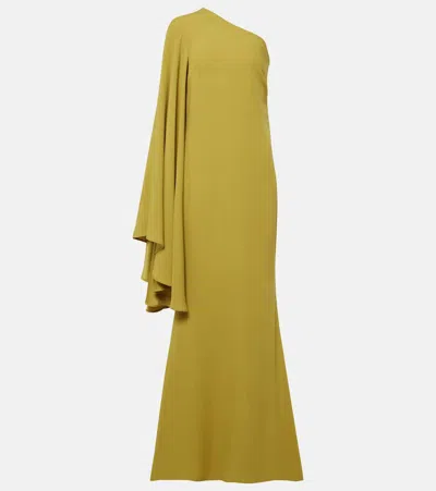 Taller Marmo Sifnos One-shoulder Maxi Dress In Yellow