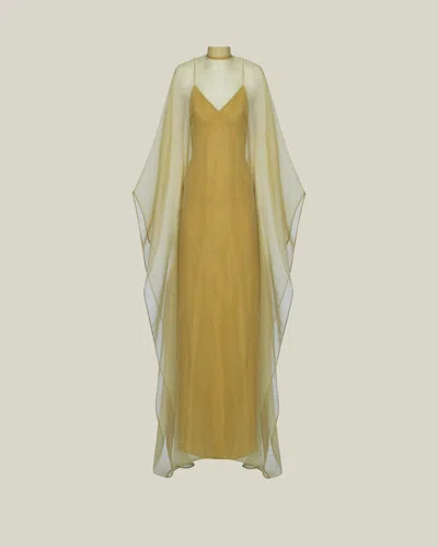 Taller Marmo Sphinx Kaftan Maxi Dress In Yellow