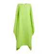 Taller Marmo Split-sleeve Spectacular Kaftan Maxi Dress In Green
