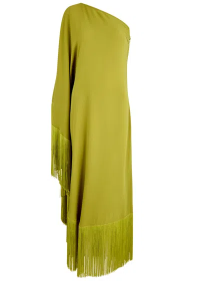 Taller Marmo Spritz Crepe De Chine Gown In Green