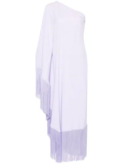 TALLER MARMO SPRITZ FRINGED LONG DRESS