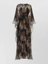 Taller Marmo Sunburst Long Sleeve Kaftan With Sequin Embellishment