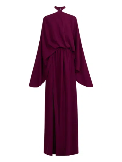 Taller Marmo Sundance Slit Maxi Dress In Purple