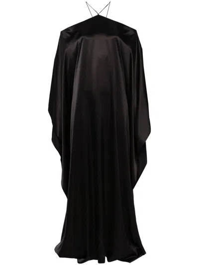 Taller Marmo Sza Silk Maxi Dress In Black  