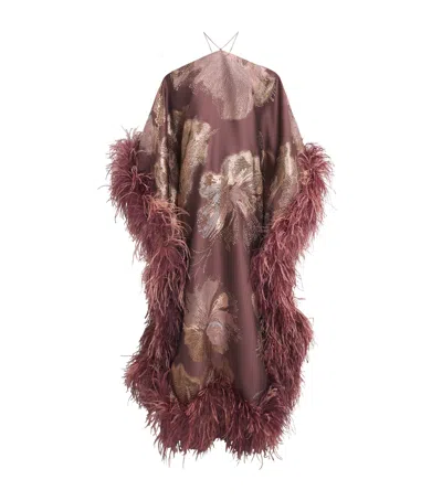 Taller Marmo Sza Sza Bloom Kaftan Maxi Dress In Purple