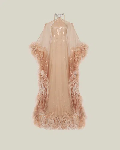 Taller Marmo Sza Sza Disco Kaftan In Nude
