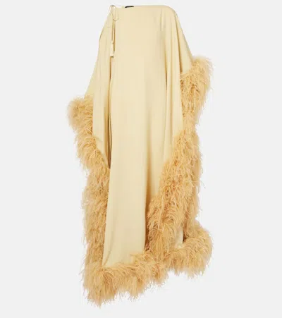 Taller Marmo Sza Sza Extravaganza Crêpe Cady Gown In Neutrals