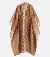 Taller Marmo Womens Sza Sza Halterneck Woven Kaftan Gold In Gold