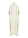 Taller Marmo Sza Sza Kaftan Garden Crepe Maxi Kaftan Dress In White