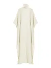 Taller Marmo Sza Sza Kaftan Garden Crepe Maxi Kaftan Dress In White