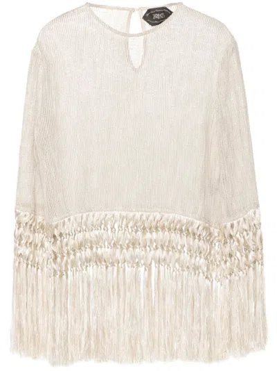 Taller Marmo Tassel-detail Blouse In Neutrals