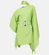 Taller Marmo Taylor Asymmetric One-shoulder Kaftan In Green