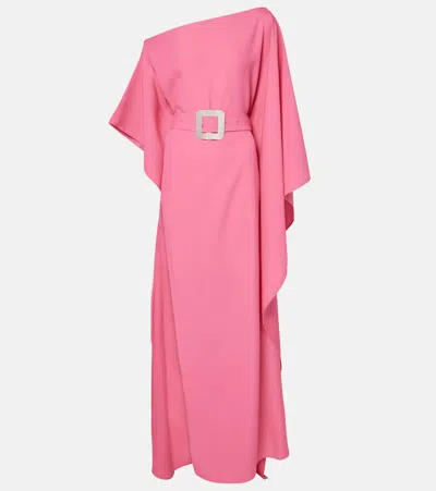 TALLER MARMO TAYLOR BELTED CRÊPE CADY KAFTAN