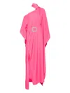 Taller Marmo Taylor Crepe Maxi Kaftan Dress In Pink