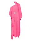 Taller Marmo Taylor Crepe Maxi Kaftan Dress In Pink