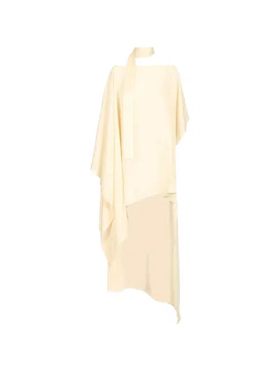Taller Marmo Trebbia Asymmetric Dress In Neutral