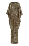 Taller Marmo Truman Metallic Animal Print Kaftan