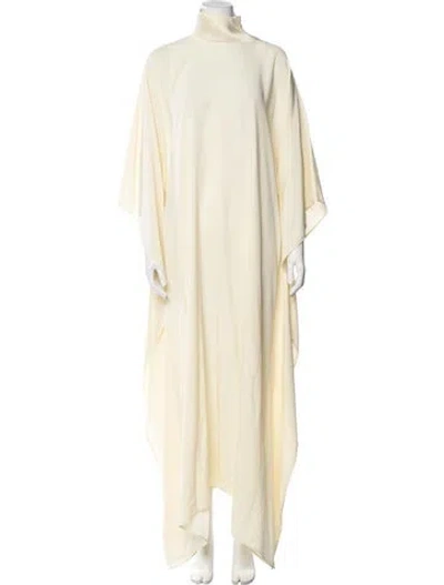 Pre-owned Taller Marmo Turtleneck Long Dress In Neutral