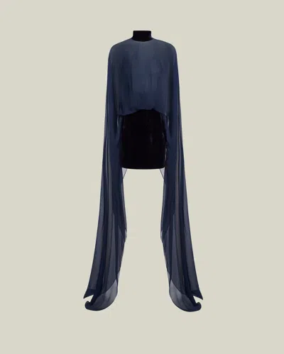 Taller Marmo Valkyria Dress In Blue