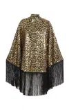 Taller Marmo Vegas Metallic Animal Print Kaftan