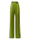 Taller Marmo Verdi Silk Fringe Trousers In Green