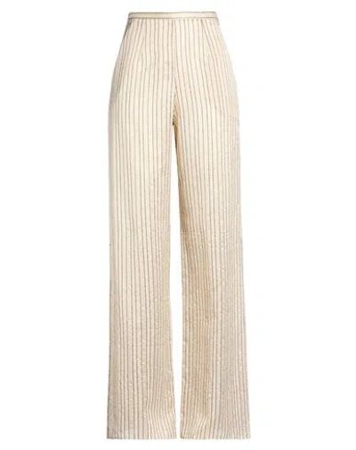 Taller Marmo Woman Pants Beige Size 8 Polyester, Cotton, Polyamide, Viscose In Neutral