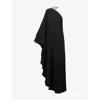 Taller Marmo Womens Black Bolkan Crystal-embellished Crepe-cady Maxi Dress In Black
