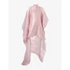 Taller Marmo Womens Dallas Band-collar Woven Kaftan Pink In Pink