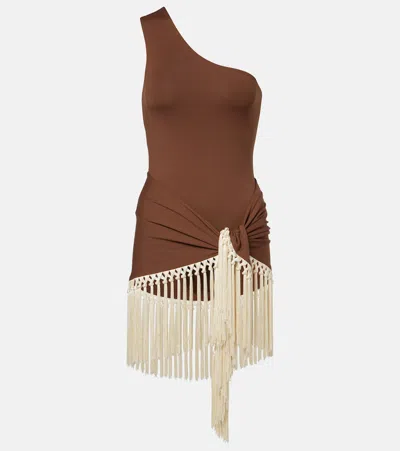 Taller Marmo Yacare Swimsuit And Beach Cover-up Set In Animal Print