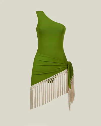 Taller Marmo Yacare Swimsuit In Green
