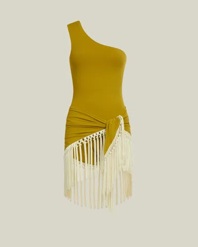 Taller Marmo Yacare Swimsuit In Yellow