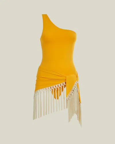 Taller Marmo Yacare Swimsuit In Yellow