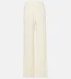 Taller Marmo Zoagli Cotton And Silk-blend Straight Pants In White