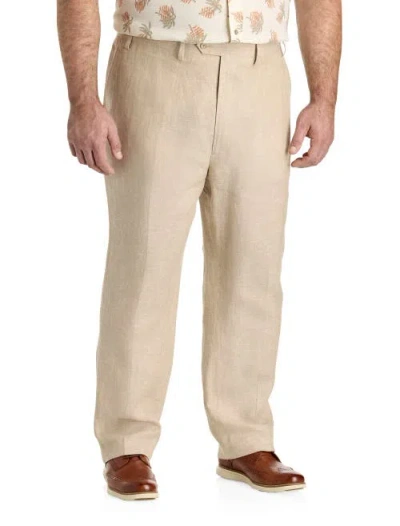 Tallia Big & Tall Linen Suit Pants In Neutral
