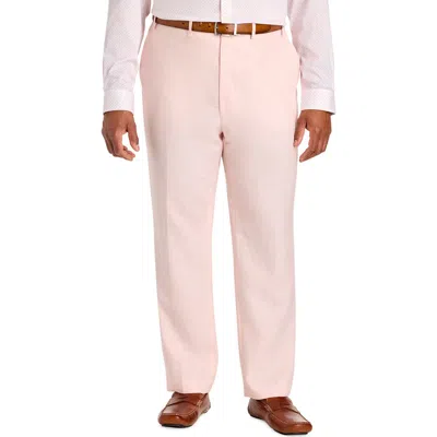 Tallia Big & Tall Linen Suit Pants V2 In Pink