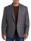 Tallia Big & Tall Multi Plaid Sport Coat