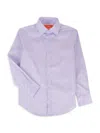 Tallia Boy's Solid Cotton Blend Shirt In Lavender