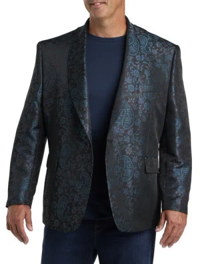 Tallia Floral Sport Coat In Black