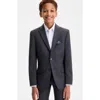 Tallia Kids' Houndstooth Sport Coat In Gray