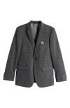 Tallia Kids' Plaid Sport Coat In Medium Grey