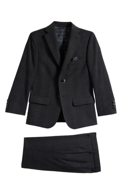 Tallia Kids' Plaid Two-piece Suit In Blue