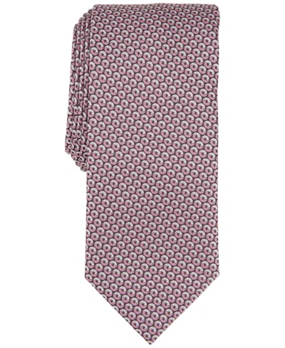 Tallia Men's Farfel Mini-medallion Tie In Pink